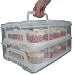 TWO TIER CUPCAKE CARRIER SENT 24 HOUR ROYAL MAIL TRACKED SERVICE AS STANDARD