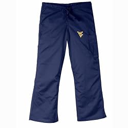 West Virginia Mountaineers NCAA Cargo Style Scrub Pant (Navy)