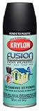 Krylon K02519000 Fusion For Plastic Aerosol Spray Paint, 12-Ounce, Flat Black