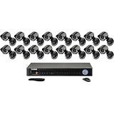 LOREX LH1161001C16 16 CHANNEL 1 TERABYTE DVR WITH 16 COLOR SECURITY CAMERAS