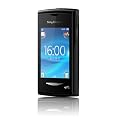 Sony Ericsson Yendo Handy (Walkman, Touchscreen, 3.5mm Anschluss, 2 MP, UKW-Radio) schwarz inkl. Wechselcover Rot