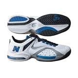 Men's New Balance CT1200WB (2E) Tennis Shoe-White/Blue