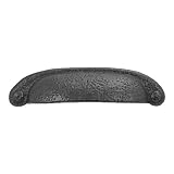Hickory Hardware P3004-BI 3-Inch Refined Rustic Pull, Black Iron