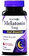 Natrol Melatonin 5mg ,Natural Strawberry Flavor and Sweeteners, 90 Fast Dissolve Tablets