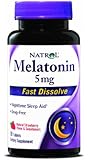 Natrol Melatonin 5mg ,Natural Strawberry Flavor and Sweeteners, 90 Fast Dissolve Tablets