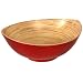 Bamboo and Lacquer Red Bowl 