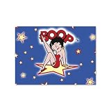Betty Boop Lenticular Postcard 4x6 , Glowing Stars, Red