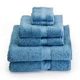 Luxury - 2 piece BLUE BATH SHEET SET - 100% Genuine Egyptian Cotton