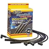ACCEL 5040K 8mm Super Stock Spiral Universal Wire Set - Black by Accel