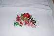 Embroidered Australian II Flower on White T Adult-L