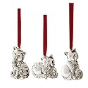 Gorham Cat Ornaments, Set of 3