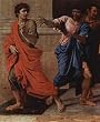 Nicolas Poussin (Christ and the adulteress, detail) Art Poster Print - 13x19