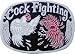 Mens COCK FIGHTING Alternative Retro Metal Belt Buckle