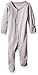 L'ovedbaby baby girls Organic Cotton Footed Sleeper Footie, Light Gray, 0-3 Months US