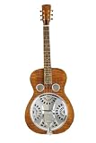 Dobro DWHOUNDLX Hound Dog Deluxe Round Neck Guitar, Brown