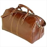 Venezia Leather Duffle Bag in Vecchio Brown