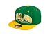 MLB Men's Oakland Athletics Arched Snapback Cap (Green/Gold, Adjustable)