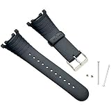 Suunto Wrist-Top Computer Watch Replacement Strap Kit (Vector, Altimax, Mariner, Regatta, D3; Black Elastomer)