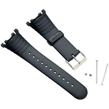 Suunto Wrist-Top Computer Watch Replacement Strap Kit (Vector, Altimax, Mariner, Regatta, D3; Black Elastomer)