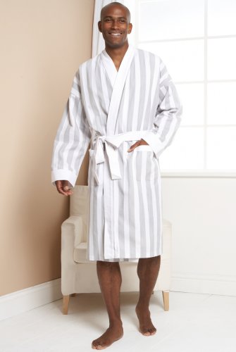 Cotton Rich Lightweight Waffle Texture Dressing Gown