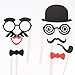 50PCS Colorful Props on Stick Mustache Photo Booth Party Fun Wedding Christmas Birthday Favor