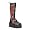 CREEPER-812, 3 1/4" Platform Creeper Boot Black Pu/ Plaid Size 6