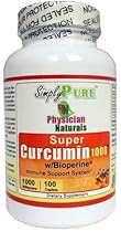 Super Curcumin 1000 w Bioperine 1000mg-100 Caplets