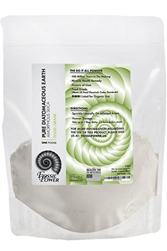 Diatomaceous Earth Food Grade for Human and Pet Use. Amazingly Effective Multipurpose Powder for Internal and External Organic Use or With Dusters (1lb)