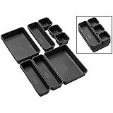Madesmart Interlocking Drawer Organizer Bins 8 Bin, 1 Set