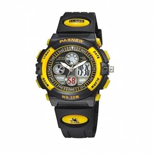 P&o Paswater-Proof Boy And Girl Sport Watch Double Movement Pse-048G