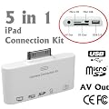5-in-1 AV-Ausgang Camera Connection Kit mit Apple iPad adapter kompatible USB / Micro-SD / SD-Kartenleser