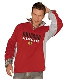Chicago Blackhawks Endzone 1/4 Zip Fleece Pullover - Medium