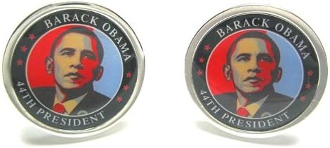 Barack Obama 44th President Cufflinks : Collectable : Limited Quantity w/ Gift Box