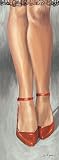 Eurographics SEG1184 Hochwertiger Kunstdruck, Steff Green, Red Pumps 13 x 35 cm