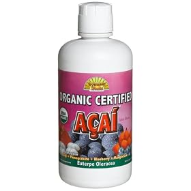 Dynamic Health Organic Certified Acai Juice Blend, 33.8-Ounce Bottle