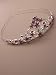 Pink Enamel And Pink Crystal Wedding Tiara