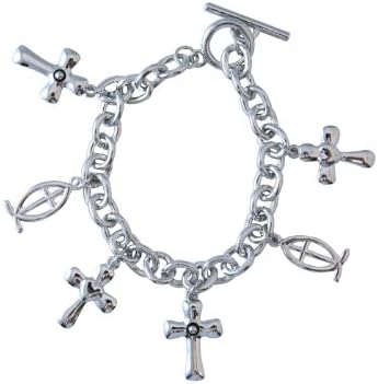 NOTW Cross And Fish Charm Bracelet