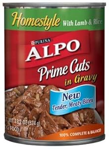 Alpo Prime Cuts in Gravy Homestyle with Lamb & Rice Dog Food 13.2 oz Alpo Prime Cuts in Gravy Homestyle with Lamb & Rice Dog Food 13.2 oz