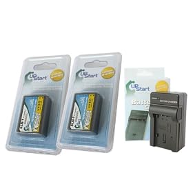 2x Pack - BLN1 Replacement Battery + Charger for Olympus OM-D Series EM-5 Camera - UpStart Battery brand with Lifetime Warranty