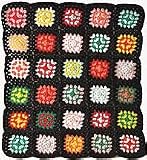 Dollhouse Miniature Grandmother's Black Afghan