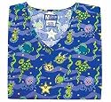 Madison Medical Under the Sea (XS-3X) V-neck Scrub Top
