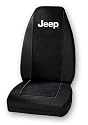 Plasticolor Jeep Wrangler Bucket Seat Cover with Jeep Logo - Single