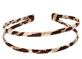 L. Erickson USA Double Skinny Ultra Comfort 1/4 Headband 100% Silk Charmeuse - Jaguar