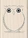 Rubber Stamp w/Wood Handle: Amy Smyth, Hooty