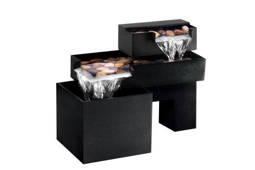 Homedics WFL-RVRB Envirascape River Bend Illuminated Relaxation Fountain with Natural Stones