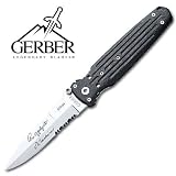 Gerber Applegate Edition Double Bevel Silver Serrated Knife