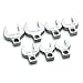 SK 42287 SuperKrome 7 Piece 1/2-Inch Drive 15/16-Inch to 1-1/2-Inch Standard Open End Crowfoot Wrench Set