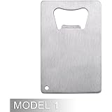 Aspire Credit Card Bottle Opener for Your Wallet - Stainless Steel - Model 1
