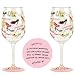 Lolita Love My Party Stiletto 16-Ounce Acrylic Wine Glasses, Set of 2