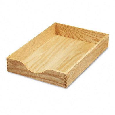 Advantus 07221 Hardwood stackable desk tray, legal, stand. depth, 2-1/4h, oak finish